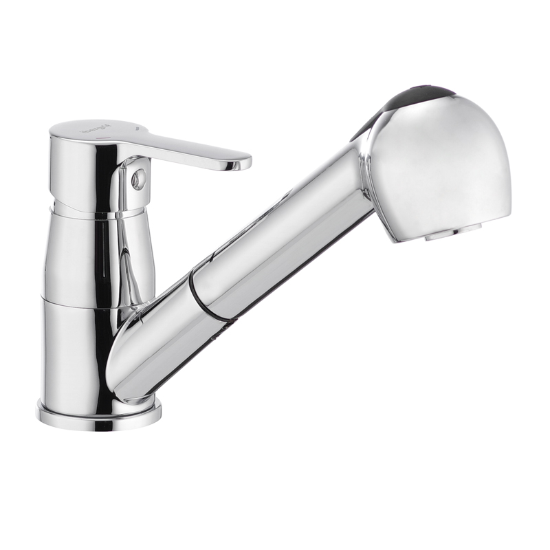 Смеситель для кухни с выдвижной лейкой IBERGRIF SQUARE M14522 Смеситель для кухни с выдвижной лейкой IBERGRIF SQUARE M14522