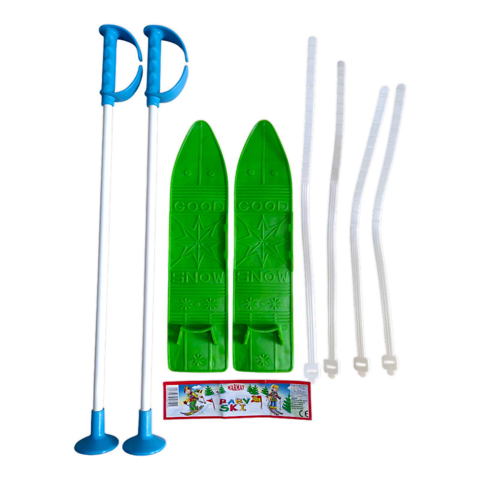 Набір лижний дитячий Marmat 40 см Зелений (16864) - фото 4 Набір лижний дитячий Marmat 40 см Зелений (16864) - фото 4