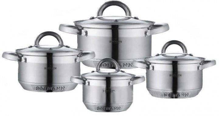 Набор кастрюль с крышками Bohmann BH-0716 8 пр. (1771193747)