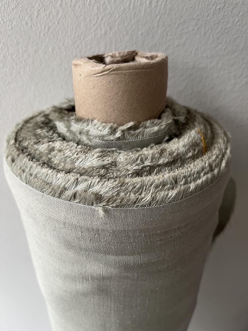 Ткань Linen Plus рубашечная льняная Светло-оливковый 138 - фото 7