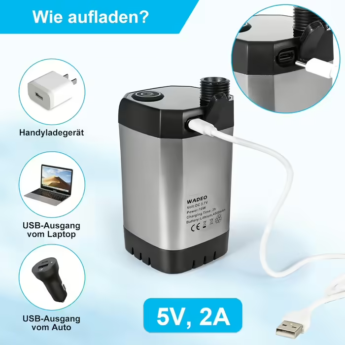 Душ кемпинговый с насосом и дисплеем температуры (MA423) - фото 3 Душ кемпинговый с насосом и дисплеем температуры (MA423) - фото 3