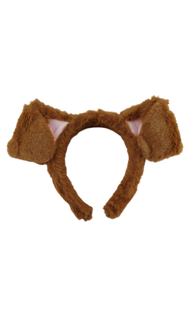 Обруч плюшевий з вушками Собачка (000001)