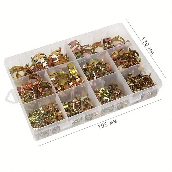 Хомуты пружинные для фиксации патрубков и магистральных шлангов 100 шт. d 6-22 мм (C00799-2) - фото 9 Хомуты пружинные для фиксации патрубков и магистральных шлангов 100 шт. d 6-22 мм (C00799-2) - фото 9