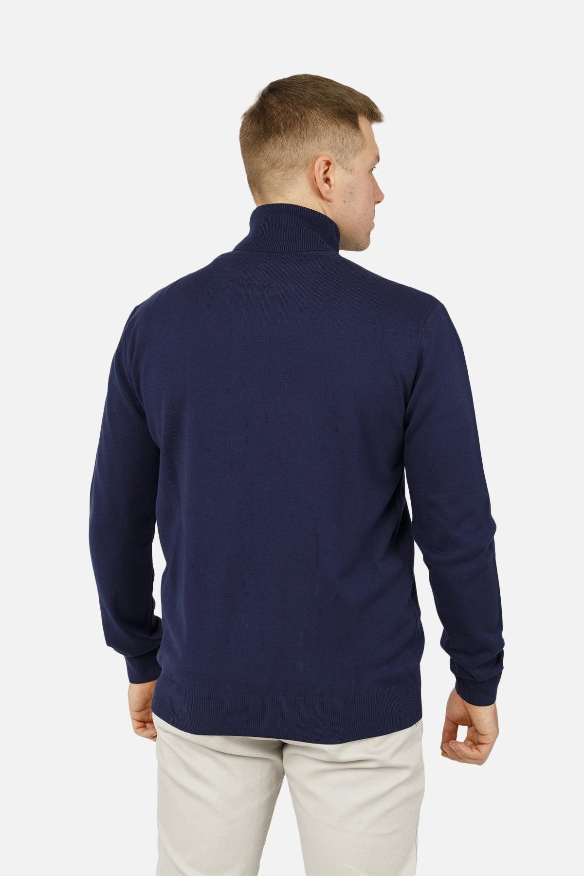 Гольф мужской ЦБ-00260685 р. 46 Темно-синий (SKT001023021) - фото 3 Гольф мужской ЦБ-00260685 р. 46 Темно-синий (SKT001023021) - фото 3