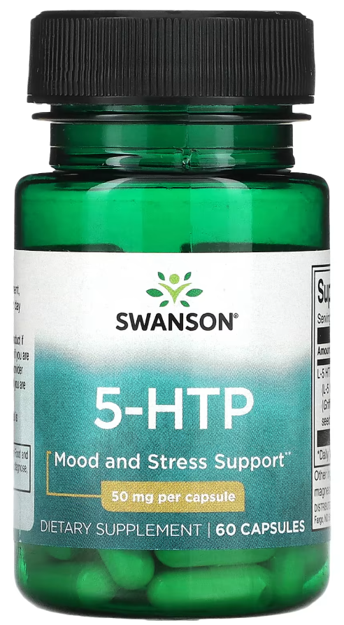 5-гидрокистриптофан Swanson 5-HTP 50 мг 60 капс. (3914)