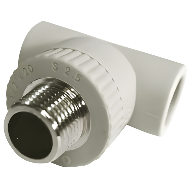 Тройник PPR Grandi из МРЗ 20х1/2" с внешней резьбой (000070677)