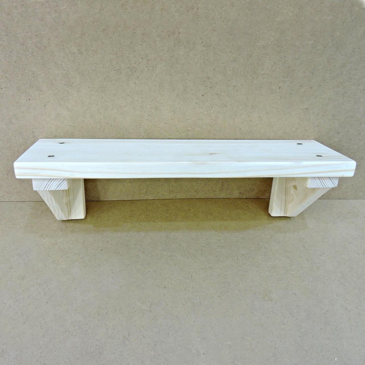 Полка настенная из дерева Абсолют 40 см Бланже (НСП-404301)