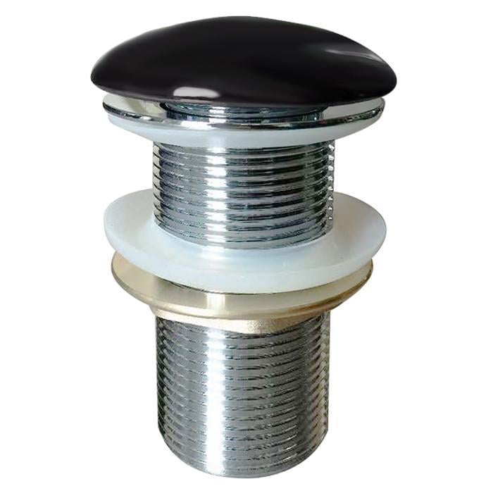 Клапан донный для раковины VOLLE латунь 1 1/4" Черный (ANT-66845)