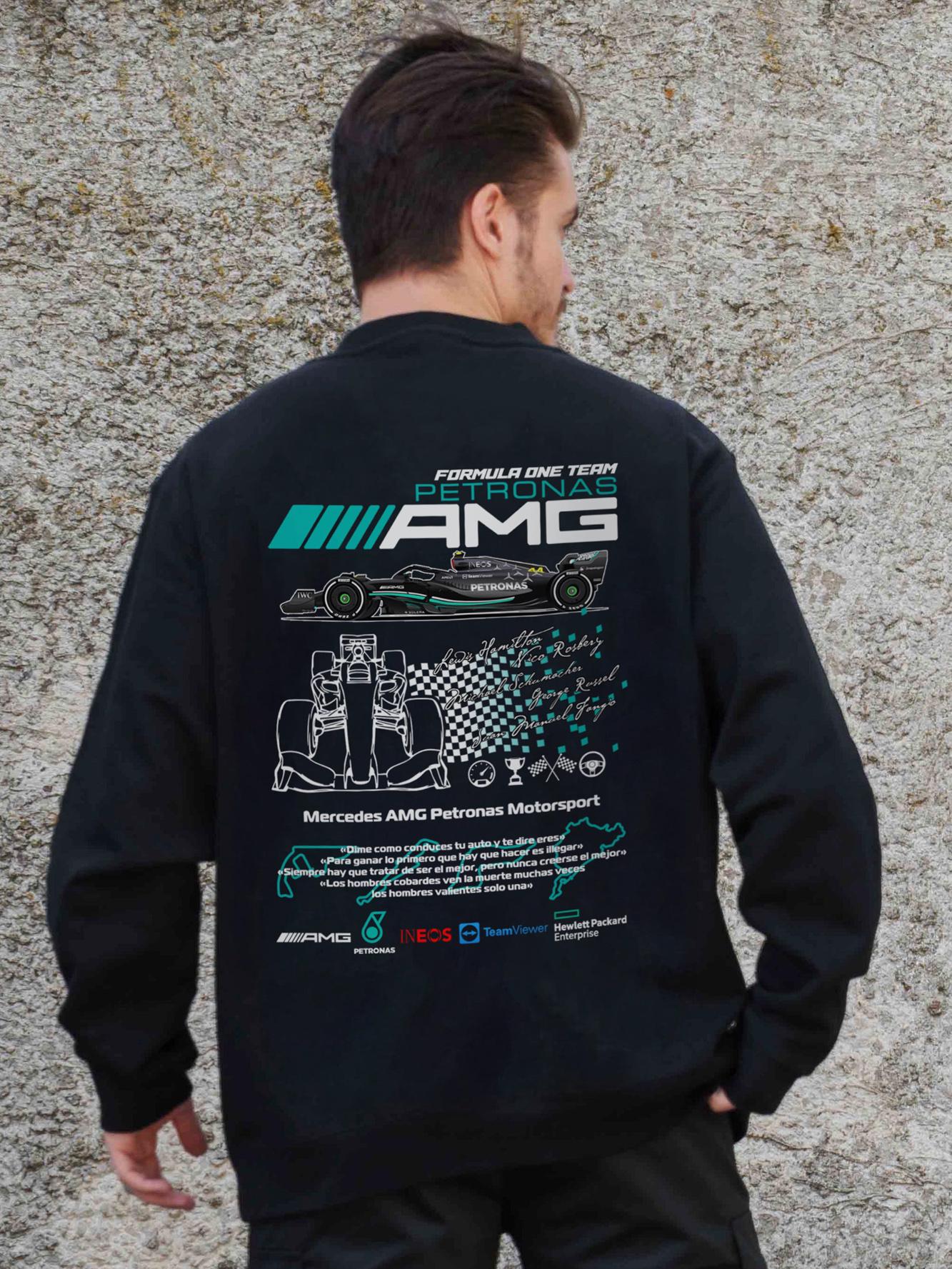 Світшот оверсайз з принтом Without AMG 2XL/3XL Black (2XL/3XL8055578)