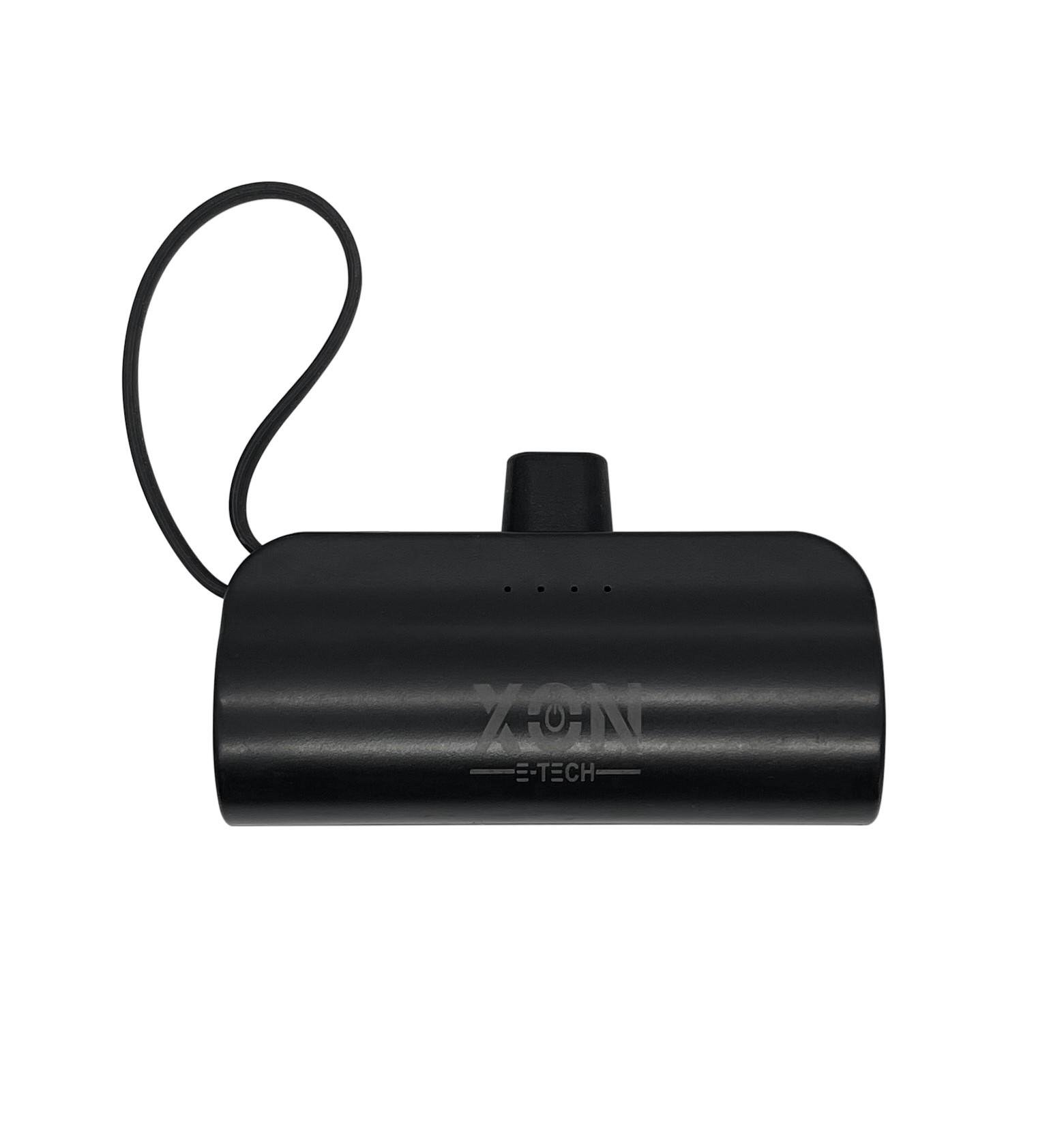 Повербанк XON PowerBank MiniCharge Lightning/USB Type-C 5000 mAh Черный (DC5LC 6754) - фото 2 Повербанк XON PowerBank MiniCharge Lightning/USB Type-C 5000 mAh Черный (DC5LC 6754) - фото 2
