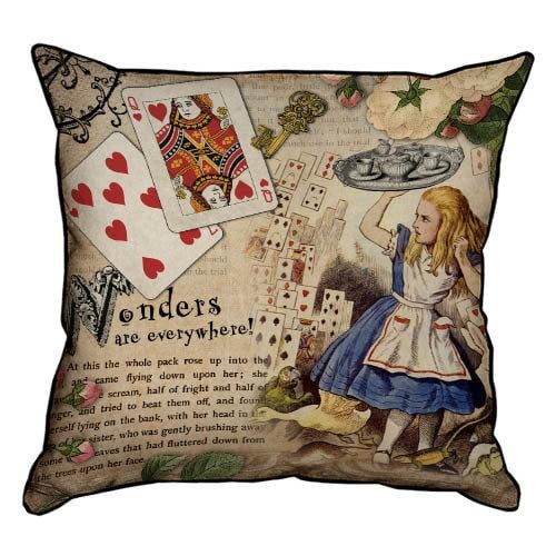 Подушка интерьерная из мешковины "Wonders are everywhere" 45x45 см (45PHB_WON012_BR)
