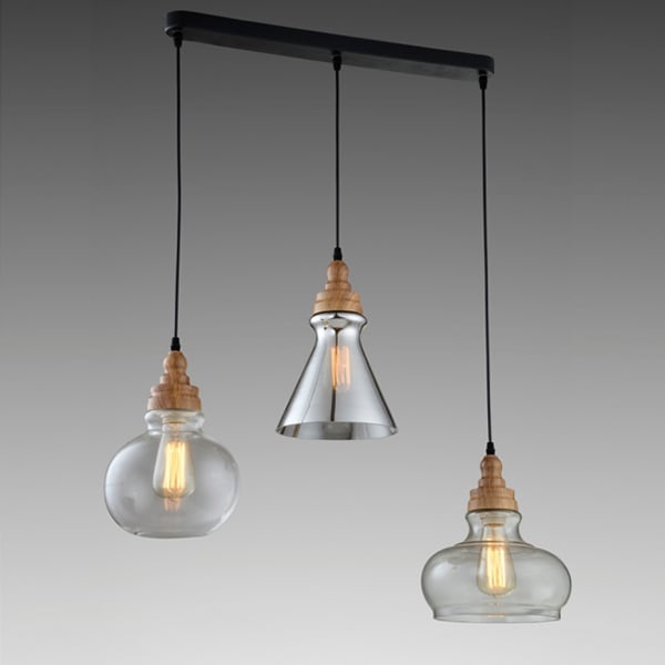 Люстра-підвіс Flora 3 плафони різної форми (OK011/3)