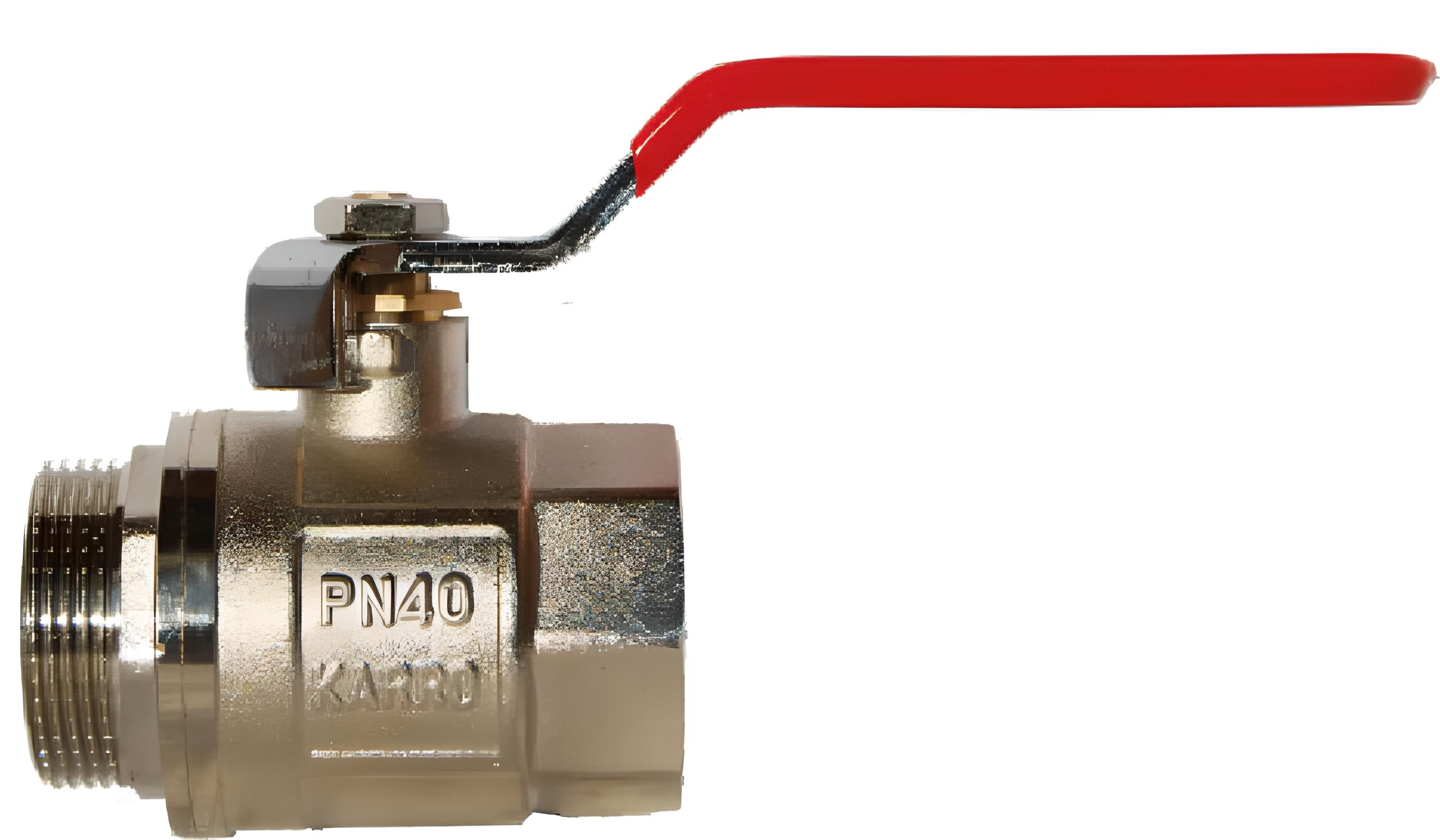 Кран шаровой Karro STANDART+ 1" ВЗ Красный (SQ-1034916)