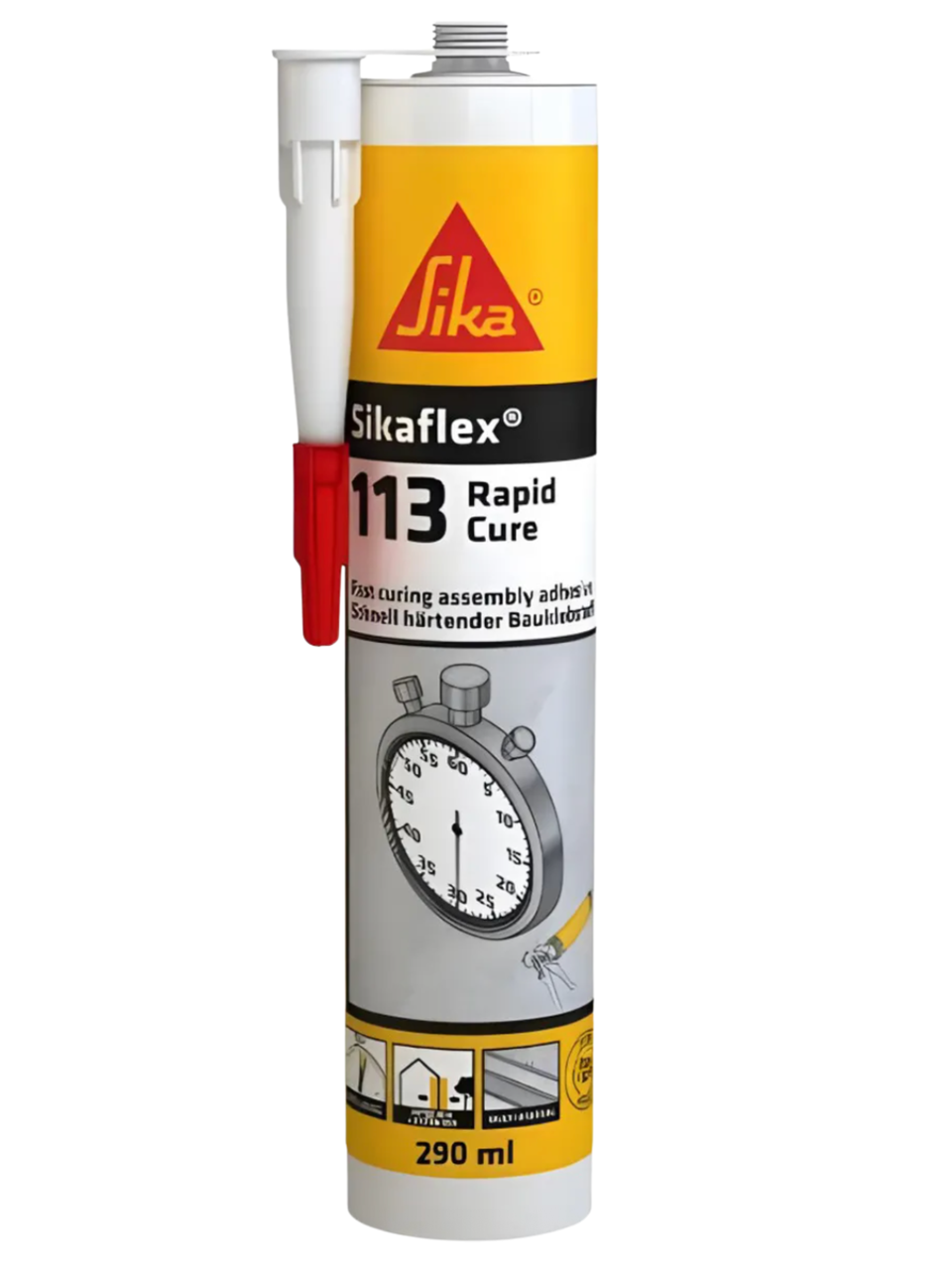 Клей герметик и Sika Flex 113 Rapid Cure быстрый однокомпонентный 290 мл (561315)