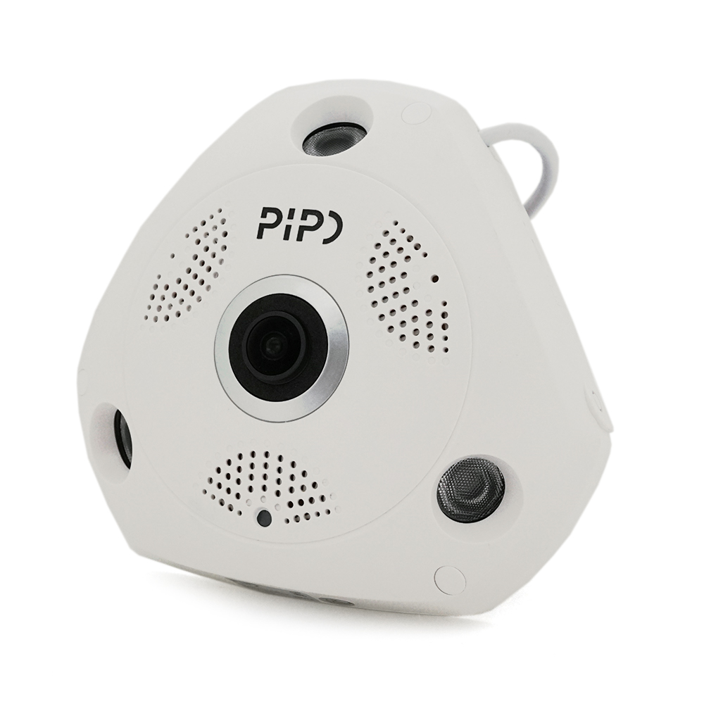 Камера відеоспостереження мультиформатна PiPo PP-D1U03F500F AA риб'яче око 170° 5 Мп Білий (25624426)
