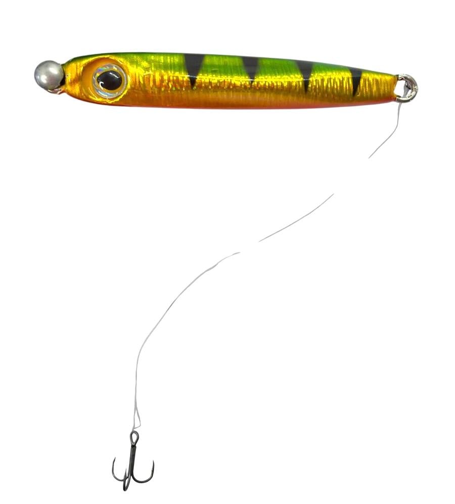 Пилькер Anaconda BA K-2097/2 с поводком и тройником для ловли саргана/ставриды/жере судака 15 г Зеленый/Желтый (1594781445)