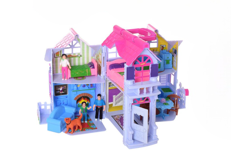 Ігровий будиночок для ляльок A-Toys F611 з фігурками і меблями (MTT-104014) Ігровий будиночок для ляльок A-Toys F611 з фігурками і меблями (MTT-104014)