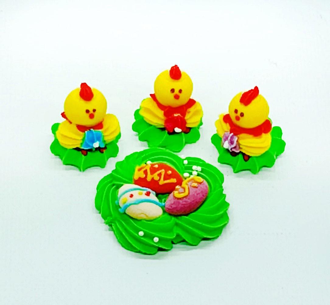 Набір прикрас на паску Пасхальні курочки 43343444