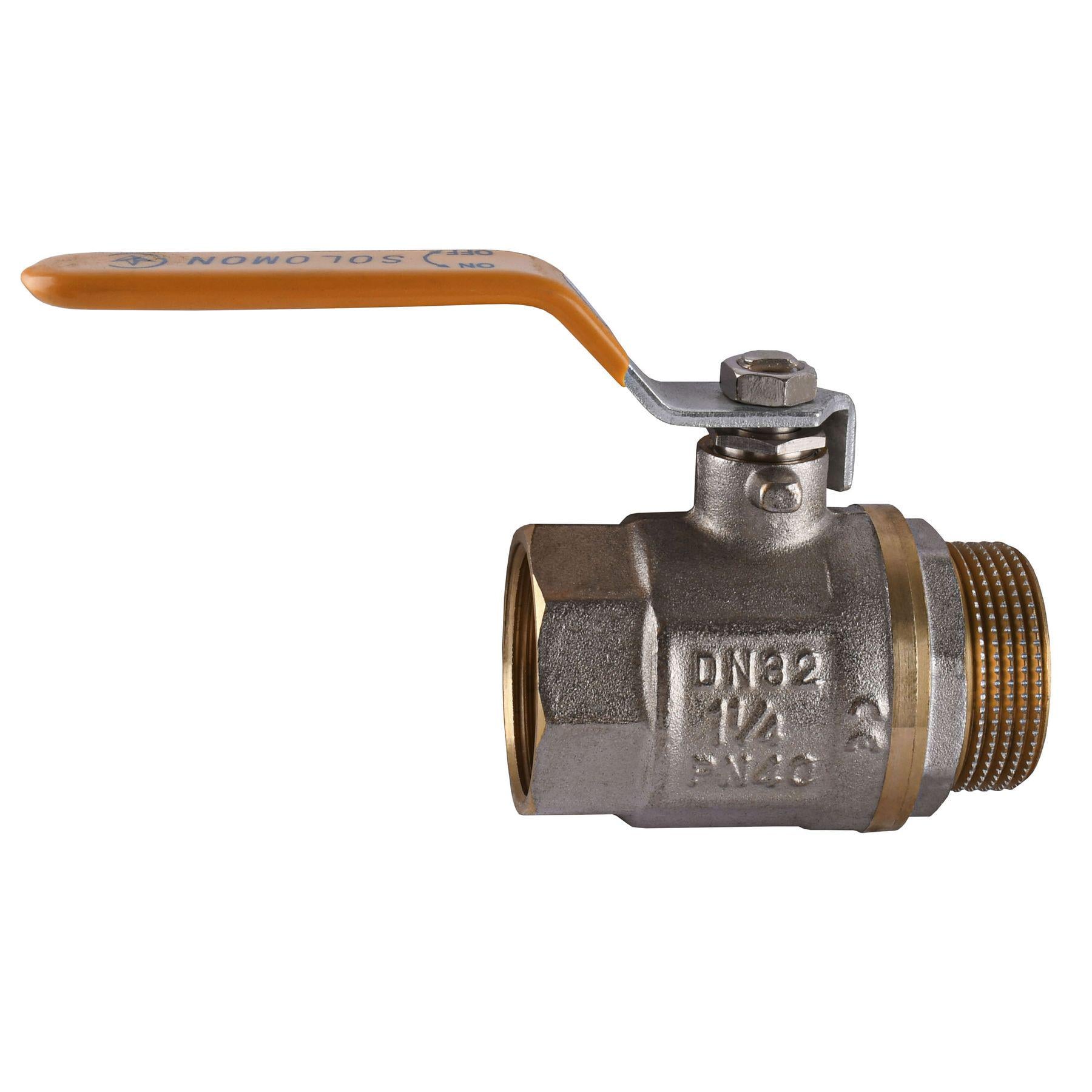 Кран кульовий прямий SOLOMON 1 1/4" ЗВ ЖР PN40 В1002FM (000001494)