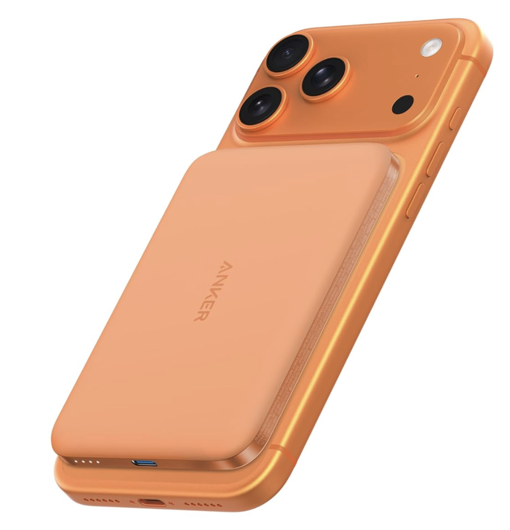 Повербанк Anker Nano Qi2 15W Ultra-Slim 5000mAh MagSafe Battery Ultra-Fast Orange (A1665081)