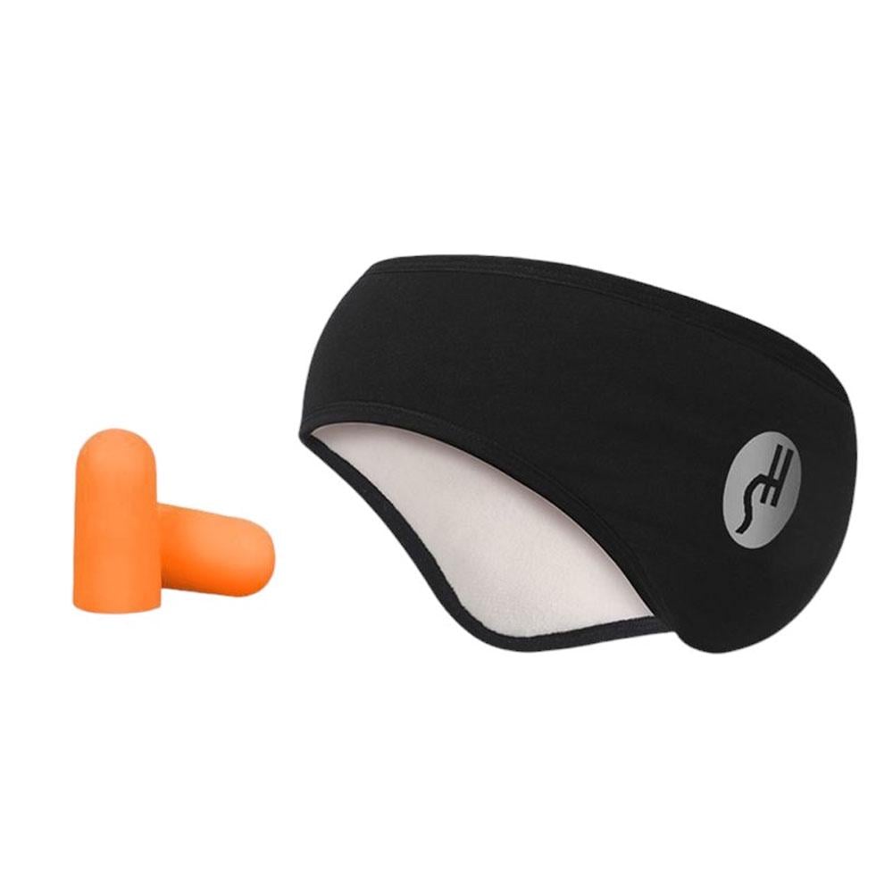 Набор для сна и отдыха звукоизолирующие наушники-повязка и беруши Черный (TA0147_1)