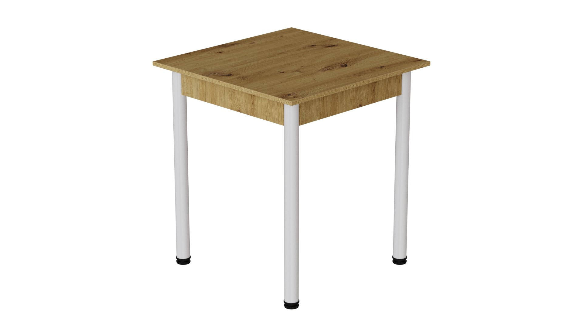 Стіл кухонний Ferrum-decor Агата ДСП 16 мм 75x70x70 см Білий/Дуб Артізан (AGA0034) Стіл кухонний Ferrum-decor Агата ДСП 16 мм 75x70x70 см Білий/Дуб Артізан (AGA0034)