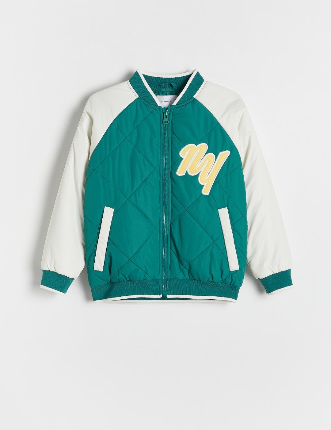 Куртка-бомбер підліткова демісезонна для хлопчика Reserved 164 см Зелений (25082207C)