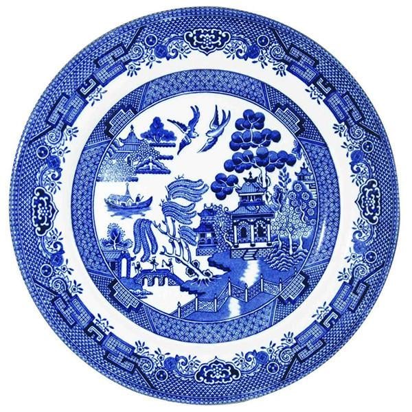 Тарелка обеденная круглая Churchill Blue Willow 20 см (WBMBP20M2)