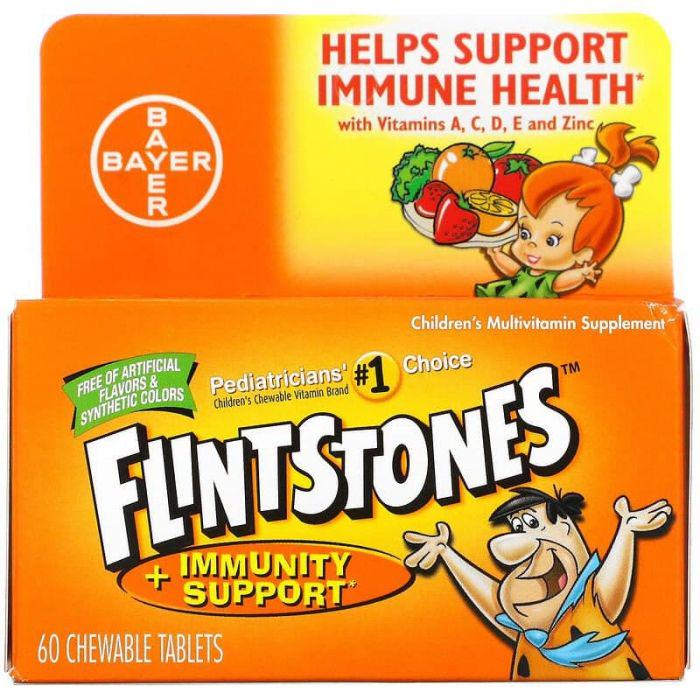 Мультивітамінна добавка Flintstones Фруктовий смак для дітей 60 таблеток (FLI-08619)