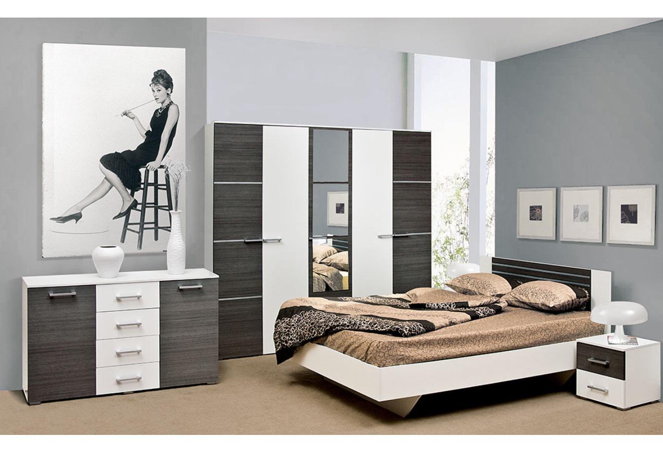 Спальня комплект 5Д Світ Меблів Круиз ДСП Дакар/Белый Спальня комплект 5Д Світ Меблів Круиз ДСП Дакар/Белый