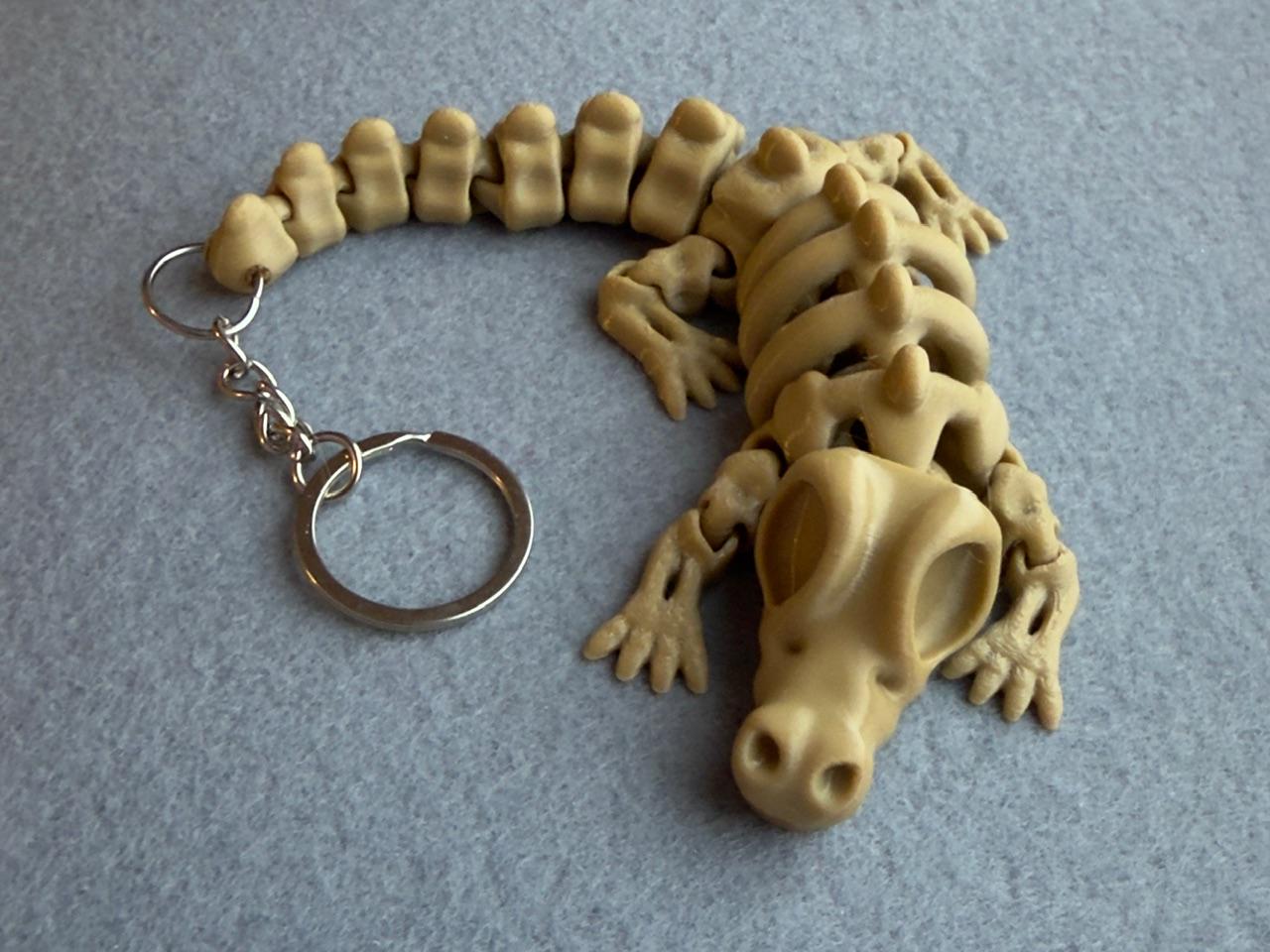 Брелок Скелет Крокодила надруковано на 3Д принтері (22761)