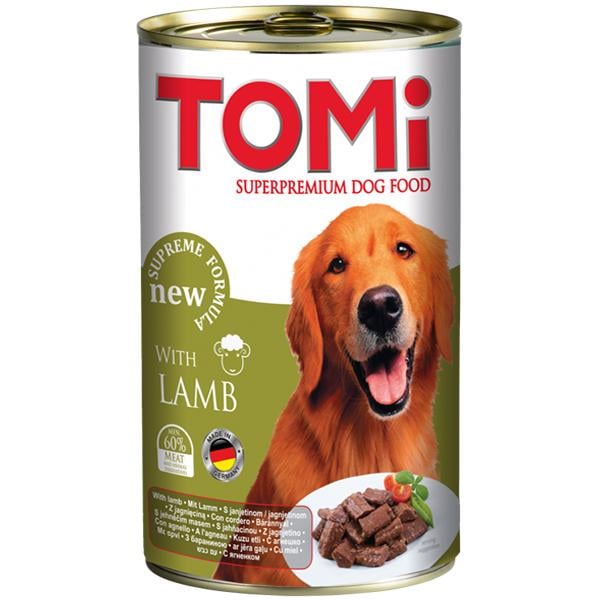 Корм влажный для собак TOMi lamb ягненок 1,2 кг (1462)
