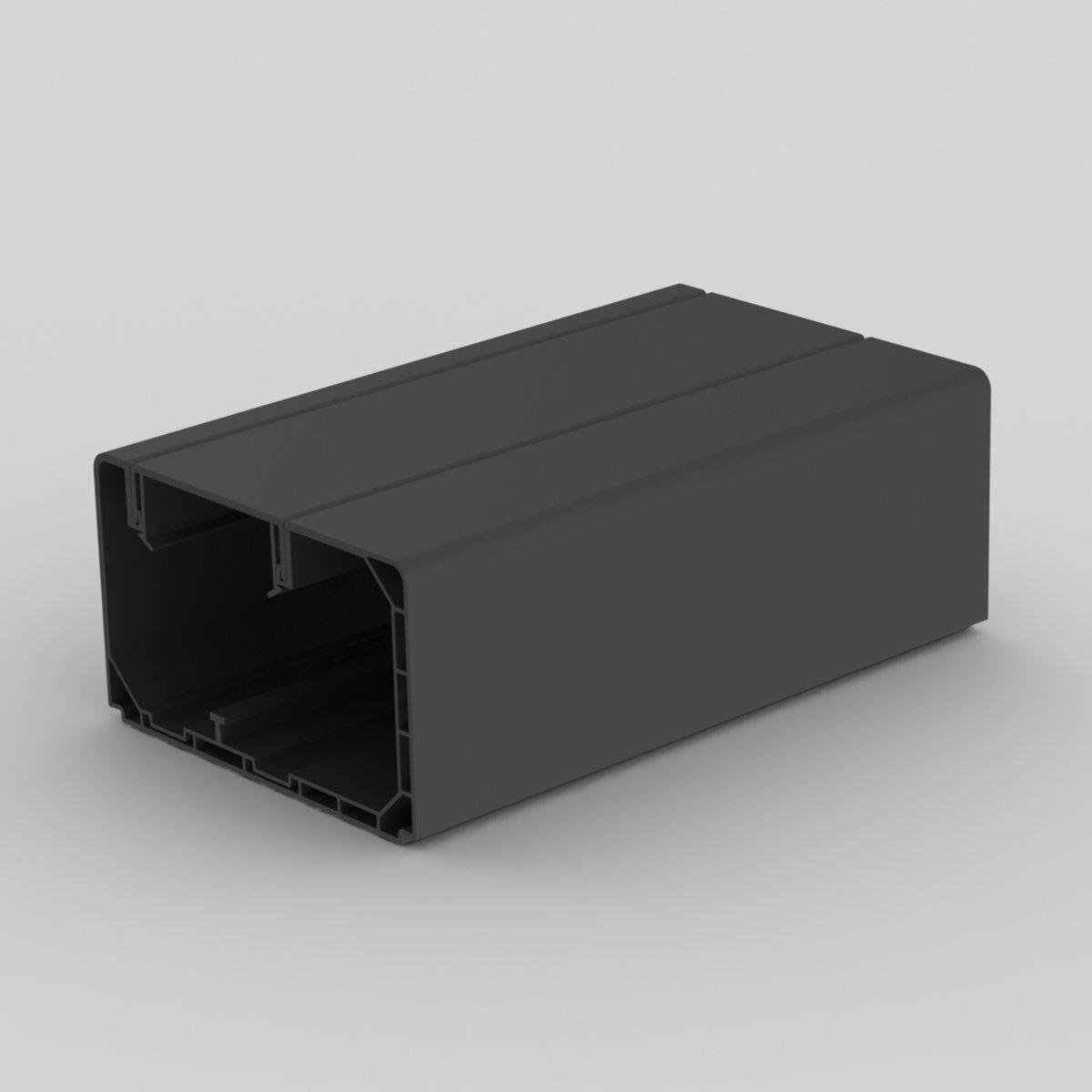 Кабель-канал парапетный KOPOS PK 90x55 мм 2 пог.м ПВХ Черный (PK 90X55 D_FD)