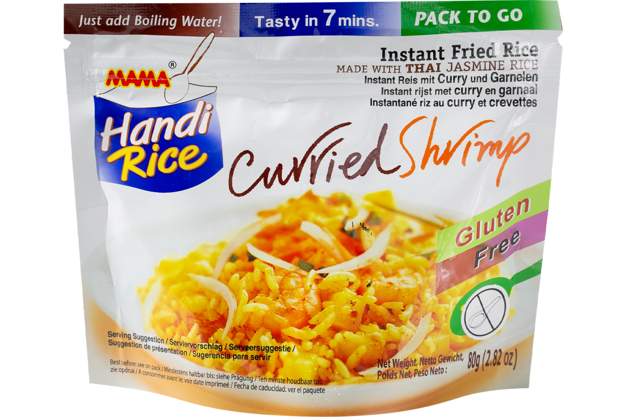 Рис швидкого приготування MAMA з креветками в соусі карі 80 г (000009482)