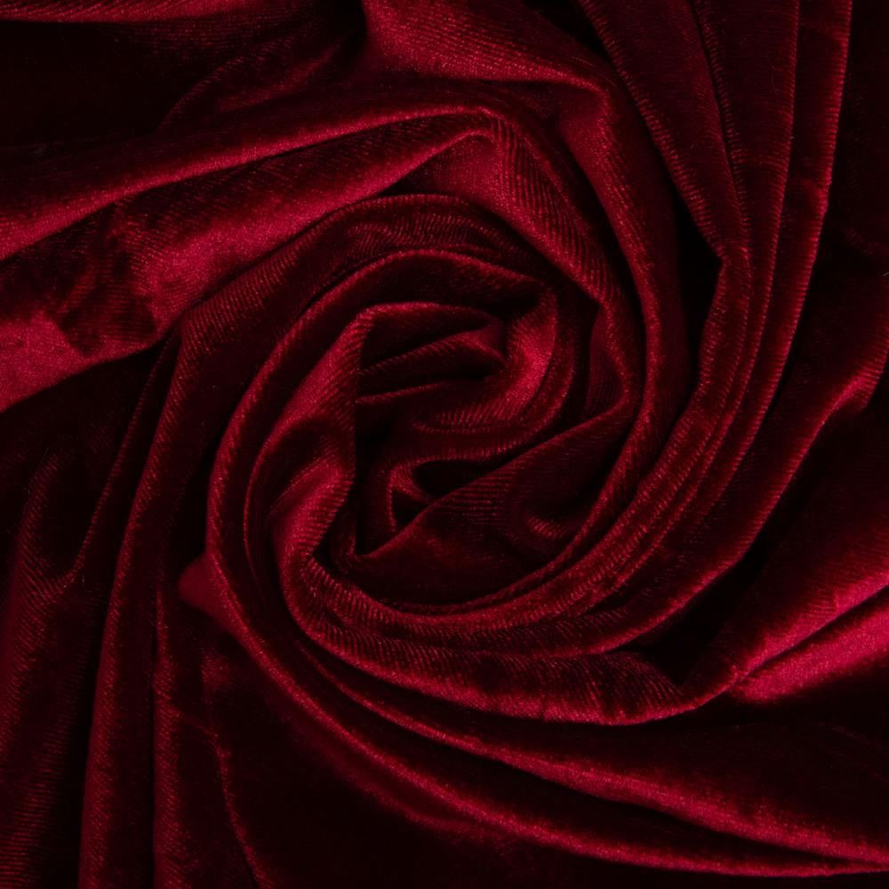 Тканина велюр V-5 284 гр/м2 140 см Бордовий (25898) - фото 1 Тканина велюр V-5 284 гр/м2 140 см Бордовий (25898) - фото 1