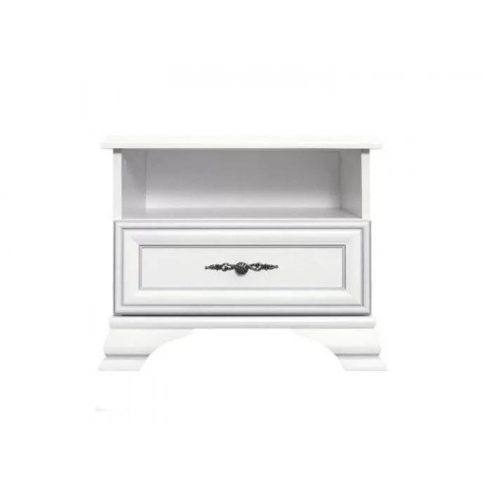 Тумба приліжкова Gerbor Holding Кентуки KOM1S Білий альпійський