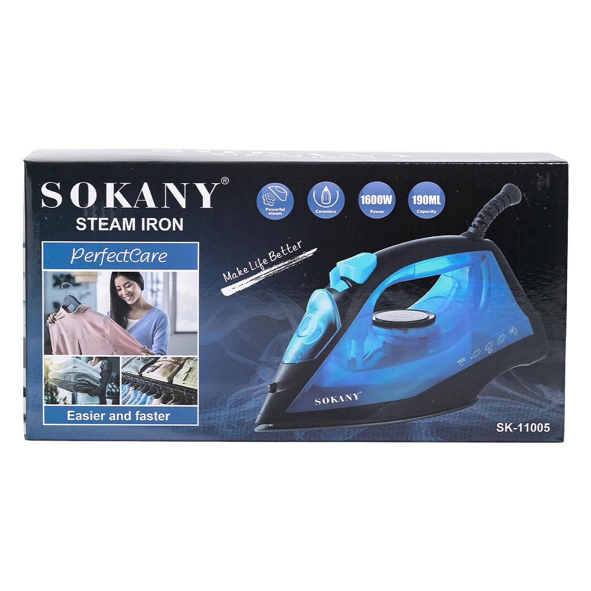 Праска ручна парова Sokany з керамічним покриттям для одягу 1600 Вт Синій (5922) - фото 10 Праска ручна парова Sokany з керамічним покриттям для одягу 1600 Вт Синій (5922) - фото 10