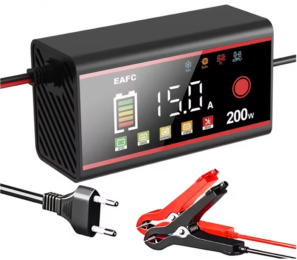 Автомобильное зарядное устройство 12V 15A LiFePO4/AGM/GEL