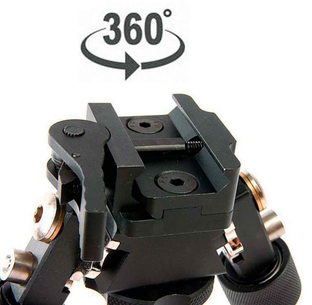 Сошки для винтовок Buvele Atlas V8 15,2-22,9 см быстросъемные для АК (1806) - фото 6 Сошки для винтовок Buvele Atlas V8 15,2-22,9 см быстросъемные для АК (1806) - фото 6