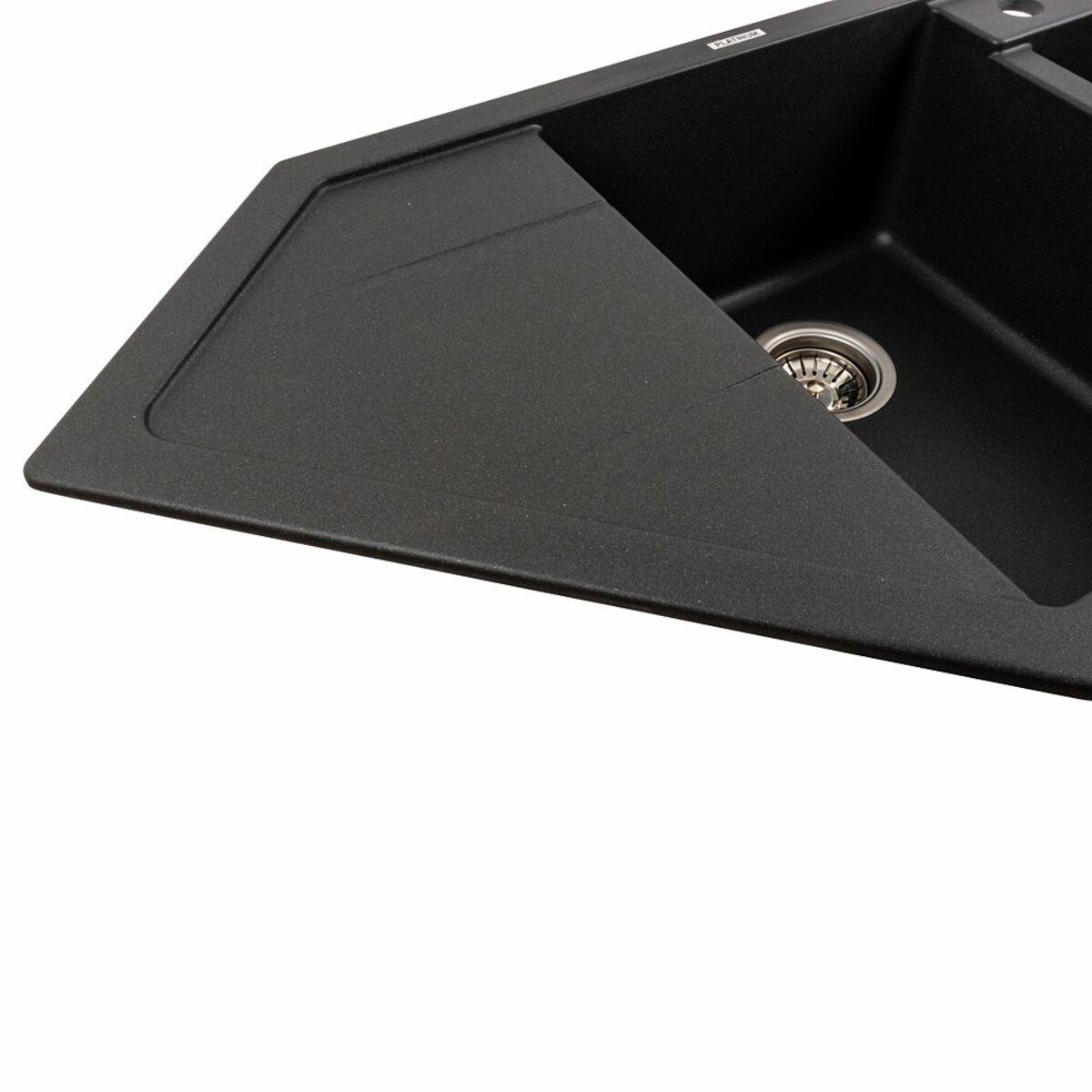 Мойка для кухни гранитная Platinum 9950 PANDORA Морион матовый (950-33) - фото 4 Мойка для кухни гранитная Platinum 9950 PANDORA Морион матовый (950-33) - фото 4