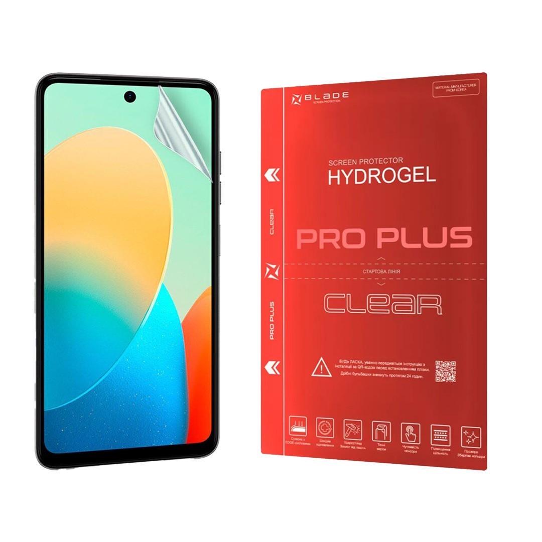 Гідрогелева плівка на екран 3D протиударна BLADE PRO PLUS для Tecno Spark Go 2023 (BF7) (Глянцева) 0,18 мм