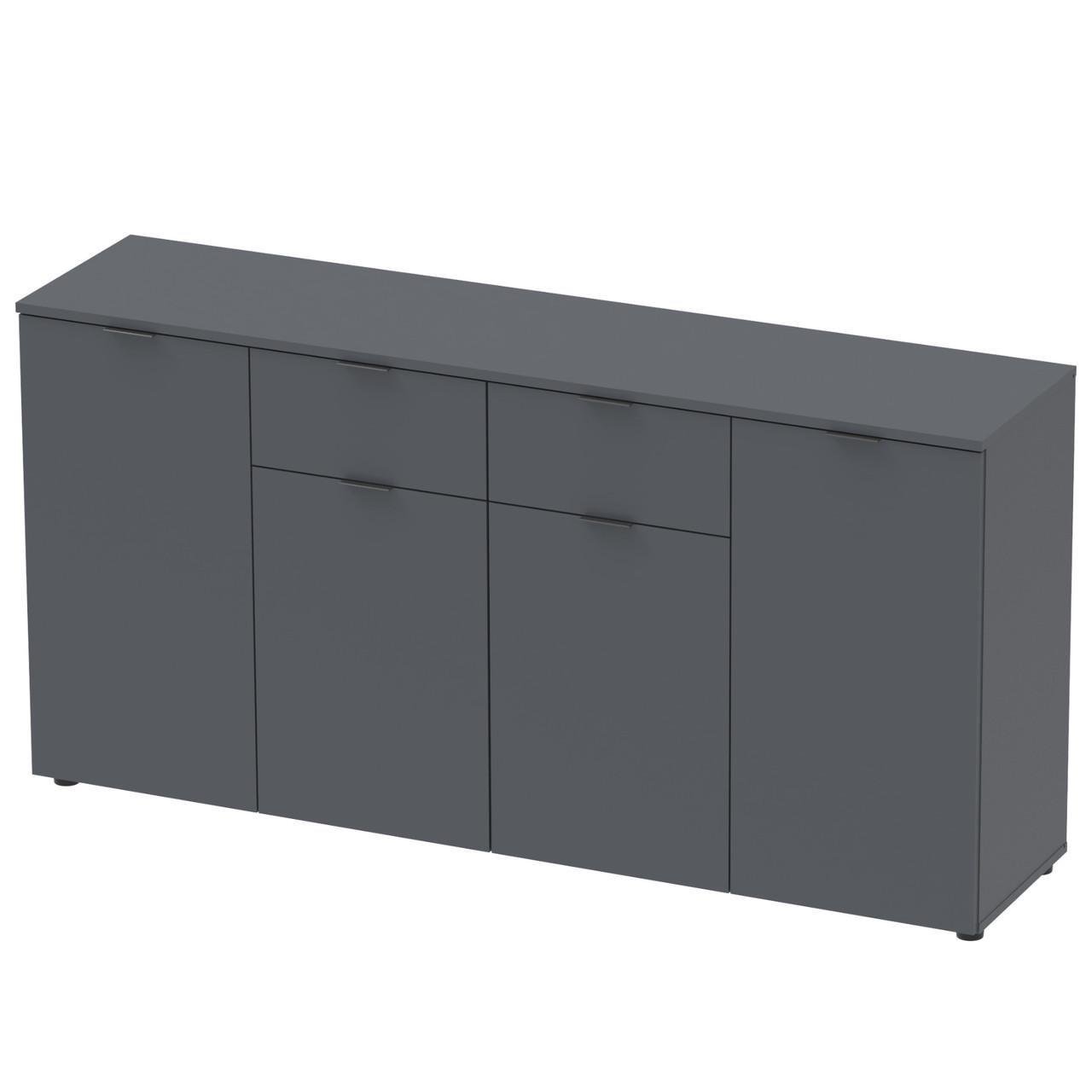 Комод в гостиную Doros Рон 7 160х38х81 см Графитный (DRS-011305) - фото 4 Комод в гостиную Doros Рон 7 160х38х81 см Графитный (DRS-011305) - фото 4