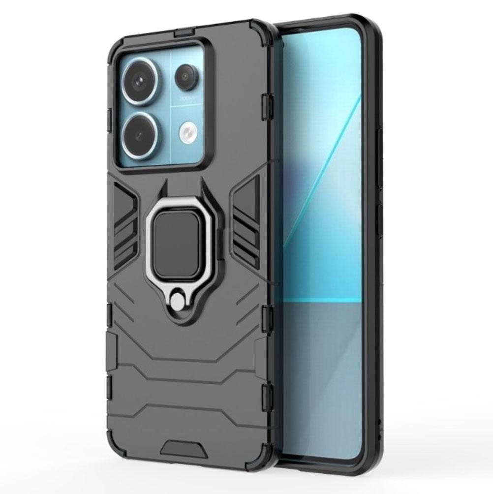 Чехол бампер Primolux Ring Armor для Xiaomi Redmi Note 13 Pro 5G / Poco X6 5G - Black