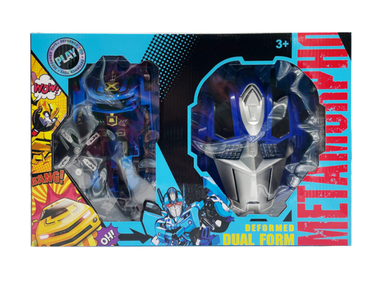 Детский игровой набор Трансформер Оптимус-Прайм Bambi A688-3 робот-машина/маска 20 см Blue