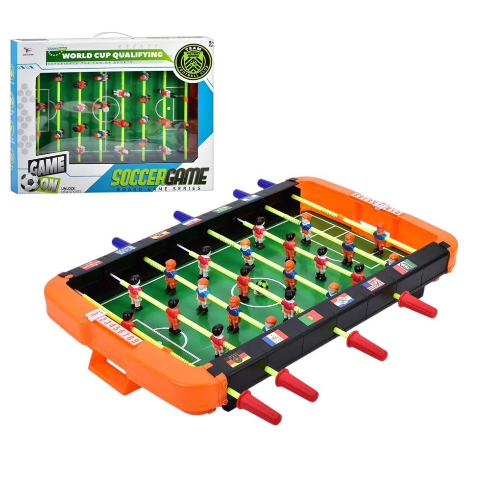 Настольный футбол на штангах 2415 с мячами и шкалой счета 48,5x27 см