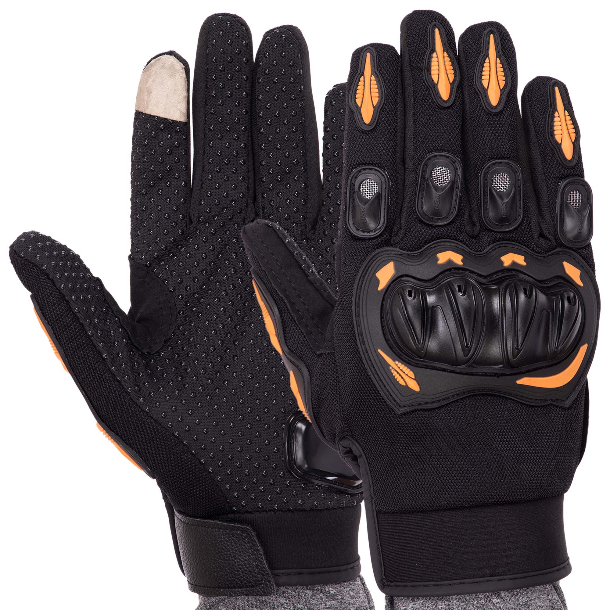 Мотоперчатки SP-Sport PM-12 Черный-оранжевый 2XL