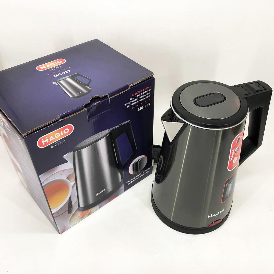 Електрочайник MAGIO MG-987 1,7 л Чорний (291257) - фото 9 Електрочайник MAGIO MG-987 1,7 л Чорний (291257) - фото 9