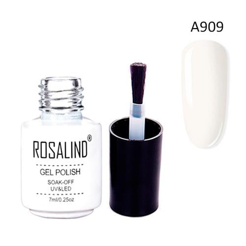 Гель-лак для нігтів Rosalind 7 мл А909 Білий дим