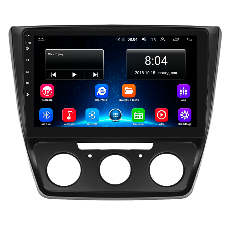 Автомагнитола штатная Lesko Base для Skoda Yeti I рестайлинг 2013-2018 г. Wi-Fi/GPS 2/32 GB 10" (9780-40060)