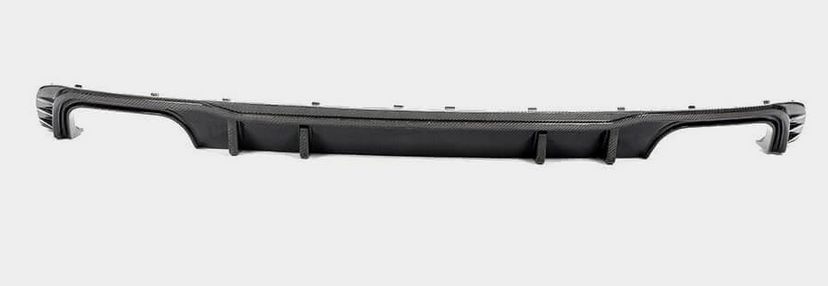 Диффузор заднего бампера DDCarbon V2 для S-Line SD 2015-2019 DDCarbon для Audi A4 B9 2015-2024 гг. натуральный карбон (133046)